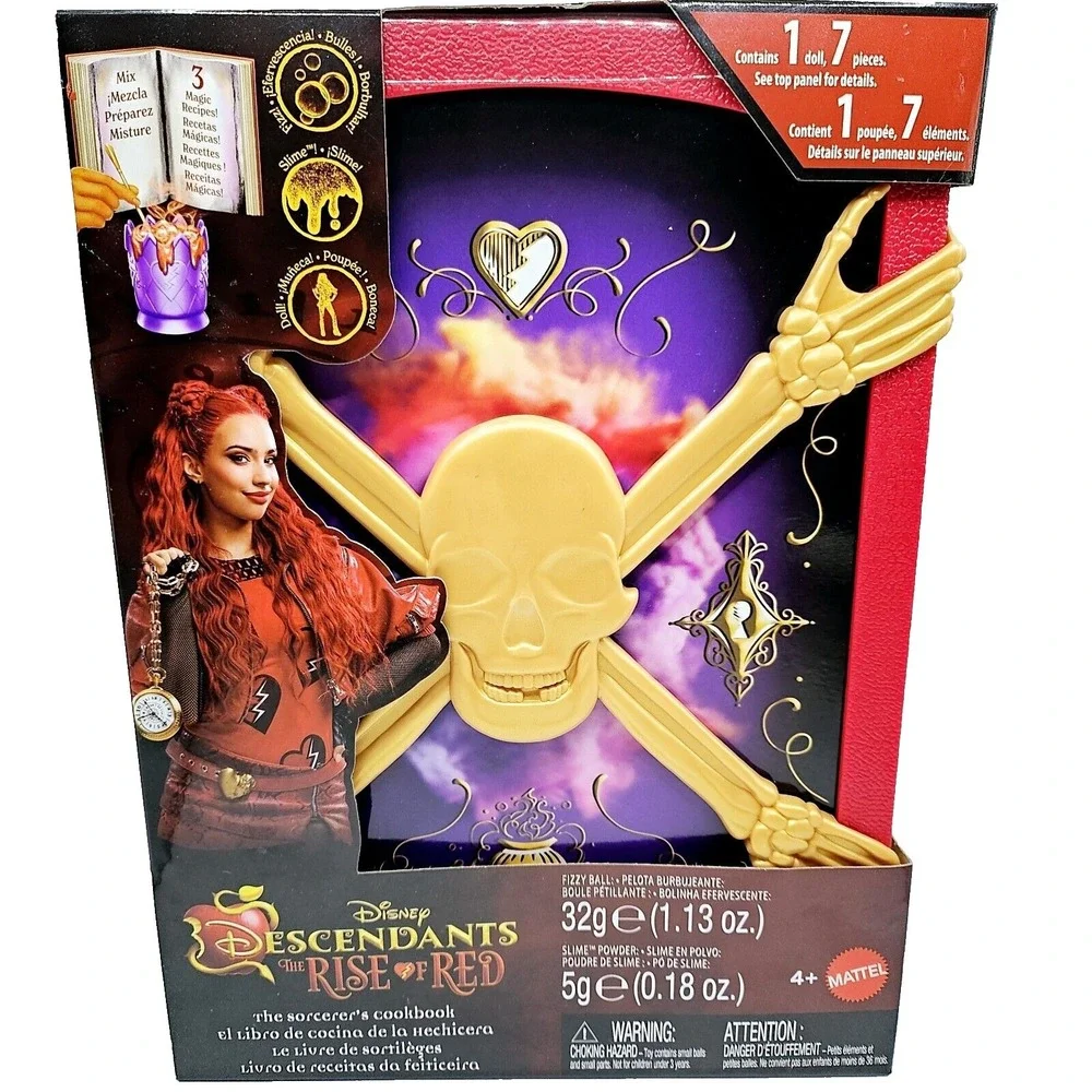 Disney Descendants Rise of Red Doll & Sorcerers Cookbook Playset Mattel 2024 NEW